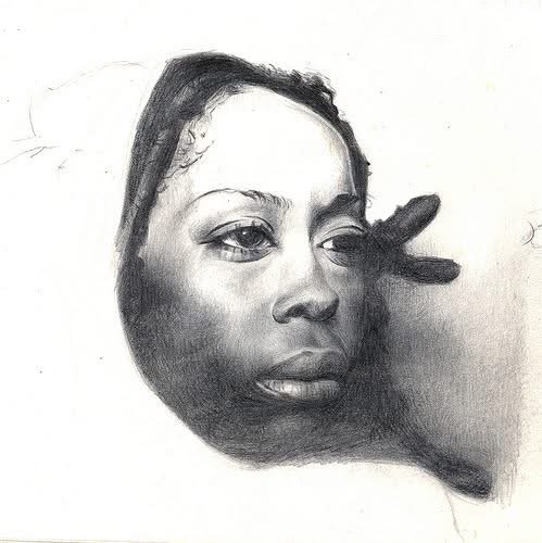 photorealism drawing tutorial, y Erykah Badu drawing