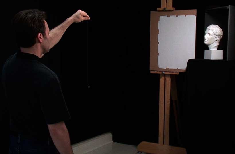 capturing likeness in portraits, the plumb line