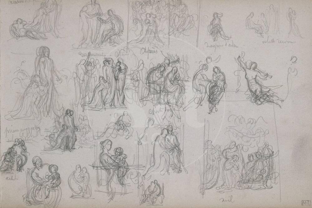 drawing from memory, Bouguereau sketch