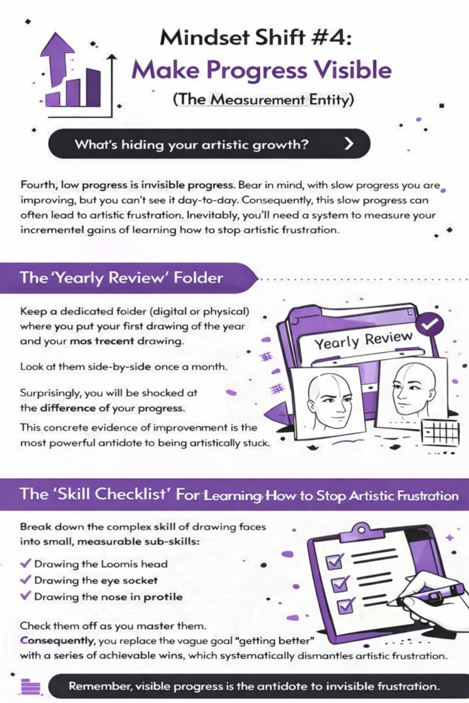 How to Stop Artistic Frustration, Make Progress Visible