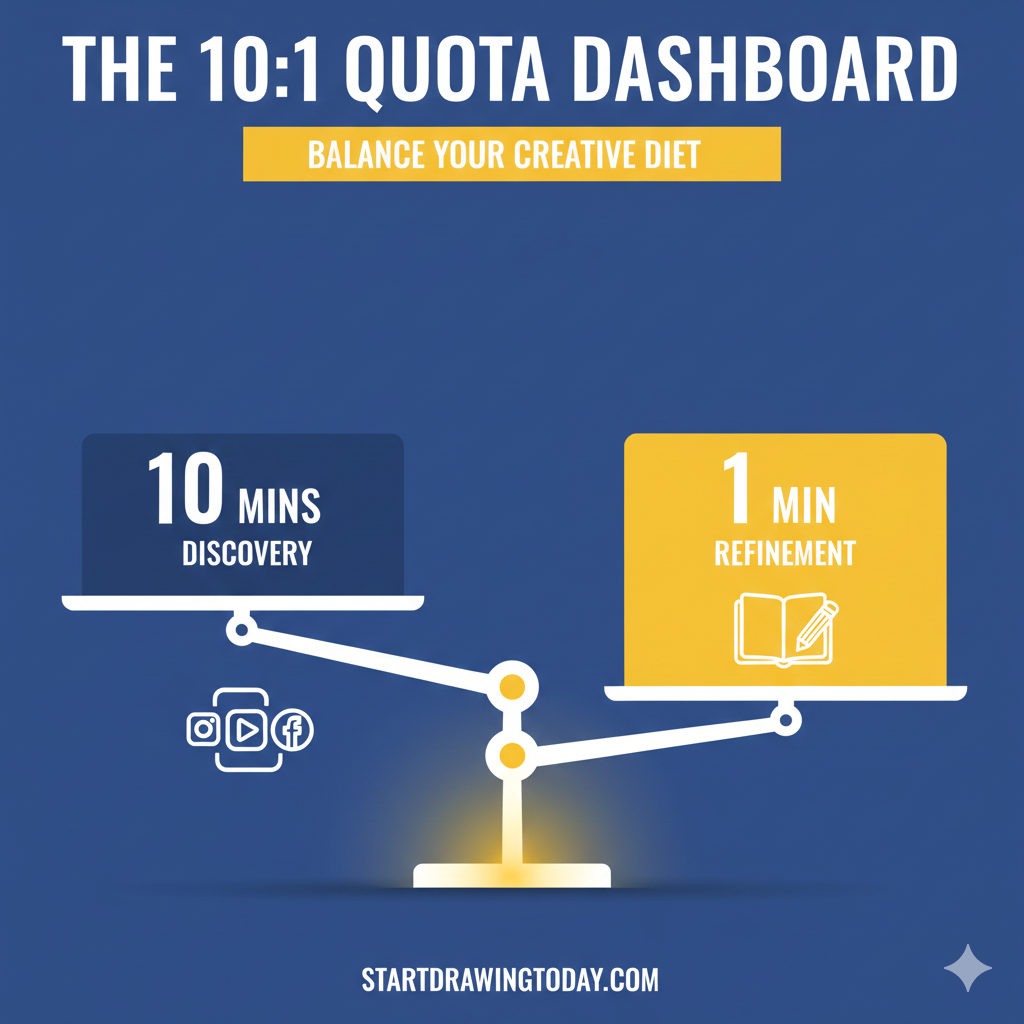 learning to draw as an adult, 10:1 quota