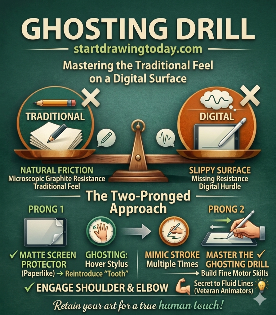 exercises to improve digital art proficiency, the ghosting drill